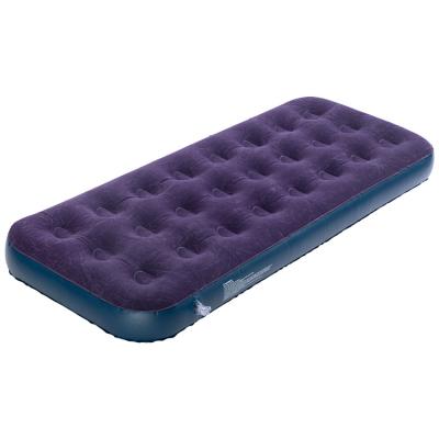 China PVC+Flock Double Design Inflatable Air Bed Air Mattress With Built-in Pump for sale