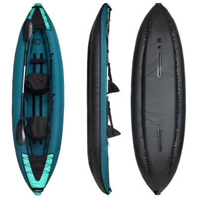 China New Design PVC Cheap Water Equipment PVC And Polyester Inflatable Kayak 2 Person for sale