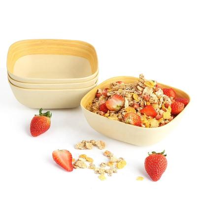 China Lekoch Sustainable Round Luxury Bamboo Salad Bowl for sale