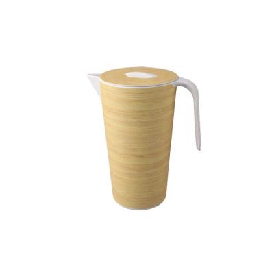 China Sustainable Wholesale 1500ml Customized Biodegradable Bamboo Fiber Jug With Side Handle for sale