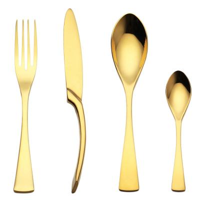 China Viable Individual Lekoch 4PCS Gold Cutlery Gift Set For Party for sale