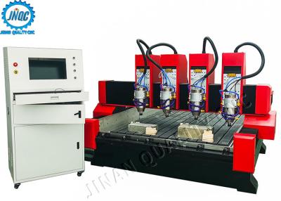 China Large Format Stone CNC Router Machine For 3D Stone Metal Carving With 4 Spindles for sale