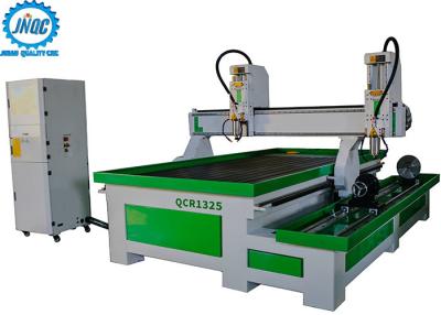 China Dual Spindles 4th Axis Rotary Cnc Router Machine With Water Tank For Aluminum Processing for sale