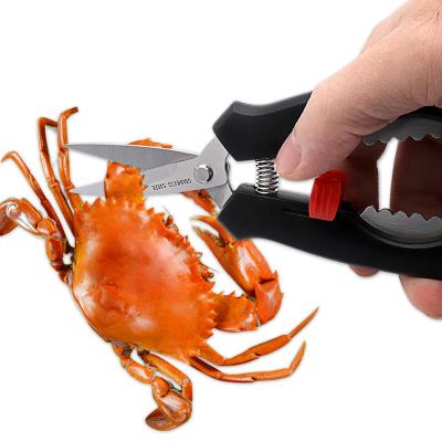 China Safe Hot Selling Durable Scissors With Plastic Handle Kitchen Scissors Kitchen Tool For Meat Crab Nut for sale