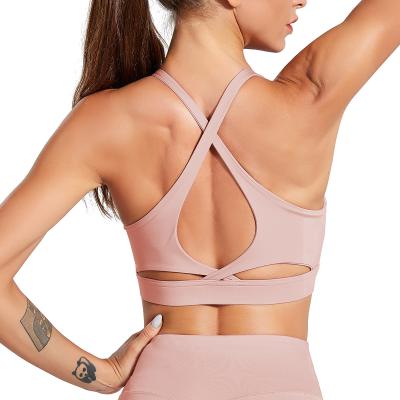 China Breathable Sports Yoga Vest In Sports Set Bra Women Gym Fitness &yoga Wear Clothing Summer Yoga Workout Top Tank Tops for sale