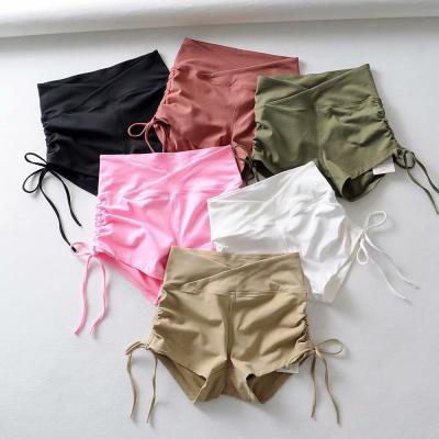 China High quality women's breathable yoga shorts drawstring shorts crack! crack! sexy gym womens butt lift for sale