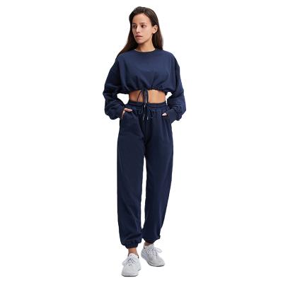 China Autumn Winter Breathable Casual Warm Oversized Tracksuit Women 2 Piece Long Sleeve Female Sport Sets for sale