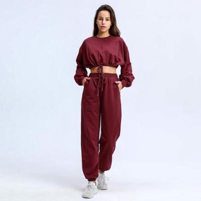 China Autumn Winter Breathable Casual Warm Oversized Tracksuit Women 2 Piece Long Sleeve Female Sport Sets for sale