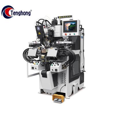 China Factory Tenghong TH-688MAE Automatic Intelligent For Shoes Machinery Computer Side And Heel Seat Making Machinery Cementing Durable for sale