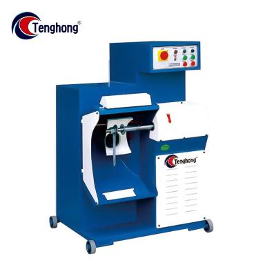 China Building Material Shops Tenghong TH-519 Layered Type Ronghing Single Side Machinery With Dust Exhaust Press Shoes Making Machinery for sale