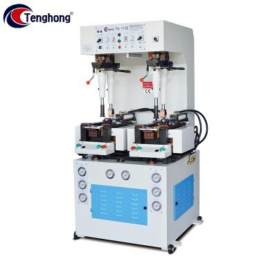 China Tenghong TH-710E Retail Heavy Duty Walled Shoe Making Machine Sole Fixing Pressing (16 Stations Edge Press) For Shoes for sale