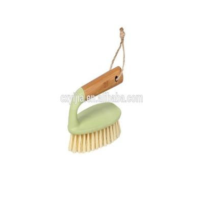 China The bamboo handle has all kinds of shapes and can hang on the wall household Scrubing bamboo cleaning brush for sale