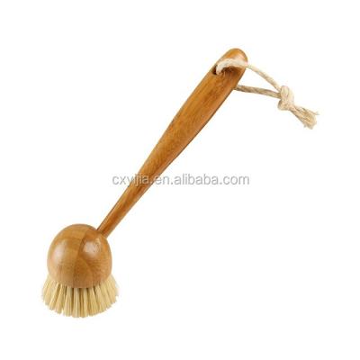 China Eco-Friendly And Durable Household Bamboo Kitchen Dish Brush for sale