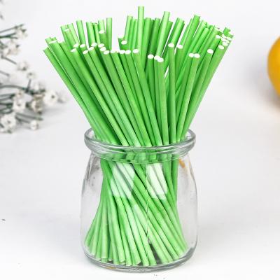 China Convenient Factory Wholesale Food Grade Paper Stick Chocolate Candy Solid Colored Paper Lollipop Paper Stick for sale