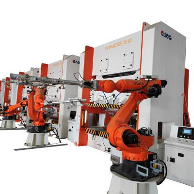 China Steel Structure Industry Factory Robot System Metal Sheet Punch Production Line Automatic Production Line for sale