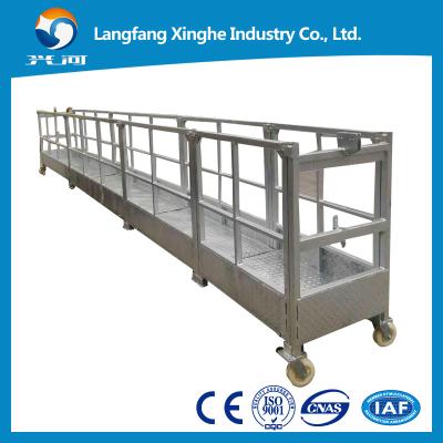 China CE steel fixed decorative suspended platform ，zlp building gondola， zlp800 steel cradle for sale