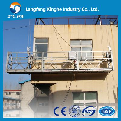 China Power scaffolding platforms , Construction gondola platform , aerial electric cradle , winch window cleaning gondola for sale