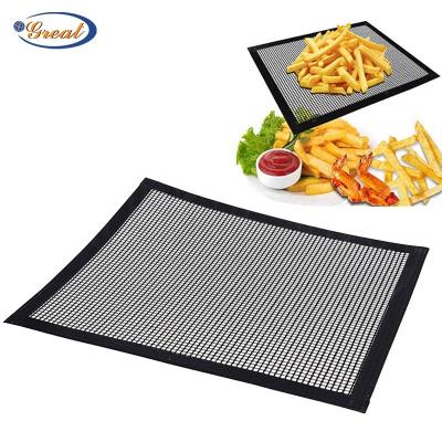 China 2023 BARBECUE 2023 Grill Wire Mesh Dustproof Non-Stick Mat Reusable Wire Mesh Grill Mesh Mat for sale