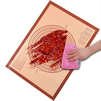 China 2022 Viable Design Extra Custom Printing Non-slip Food Grade Pastry Fondant Mat Pure Silicone Baking Mat for sale