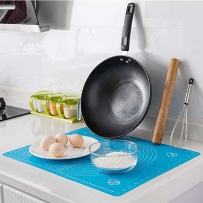 China 2022 40*60CM Viable Hot Selling Large Size Rolling Dough Non Rolling Dough Silicone Pastry Mat for sale