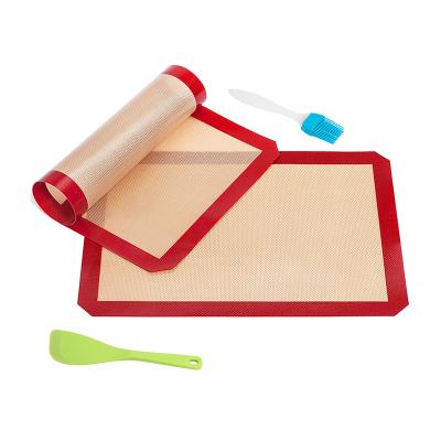 China Large Capacity Viable Non-Stick Silicone Making Mat Silicone Baking Mat For Baking Oven Trade for sale