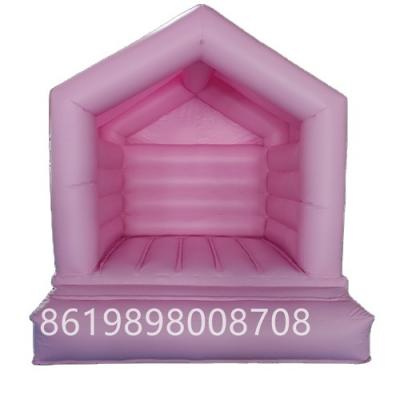 China Popular Pink Inflatable Bounce House Wedding Moon Bouncer Ceiling Party Park Bouncy Castle for sale