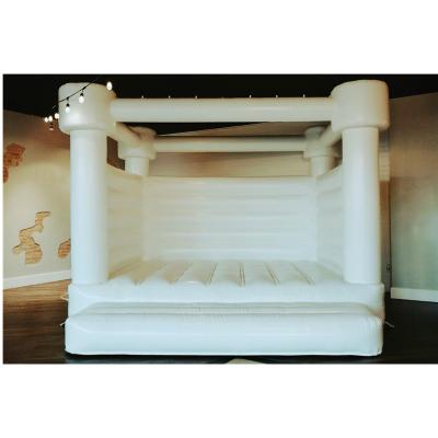 China 13ft Party Bouncer Moon Wedding Popular White Inflatable Bounce House Rental Bouncy Park Castle for sale