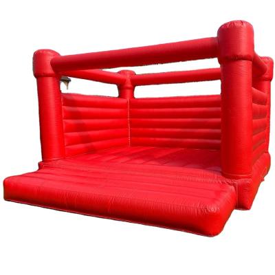 China Fire Resistant Red Inflatable Wedding Bouncer Customize Event House Moon Jumping Bounce House for sale