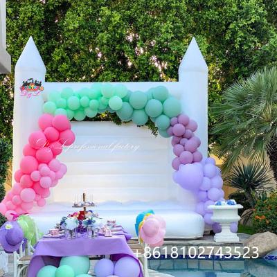 China PVC White Inflatable Bouncy Castle Bouncy House Bouncy Self Inflate Bouncy Castle For Sale for sale