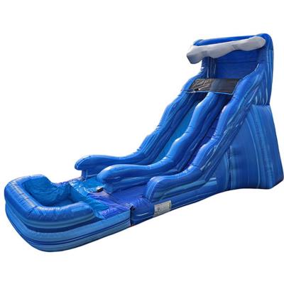 China New Style PVC Water Slide Blue Inflatable Water Slide Adult Size Inflatable Water Slide For Kids for sale