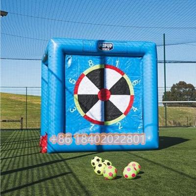 China Outdoor Inflatable Dart Board Game Shooting Target Amusement Park Mall School Carnival Football Inflatable Dart Game for sale