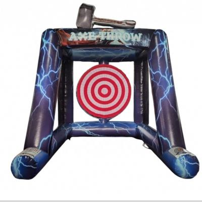 China Amusement Park Mall School Inflatable Ax Throwing Interactive Game Custom Inflatable Ax Carnival Throwing Game For Sale for sale