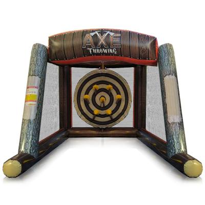 China 2022 Inflatable Carnival Game Throw Amusement Park Mall School Ax Inflatable Ax Throwing On Sale for sale