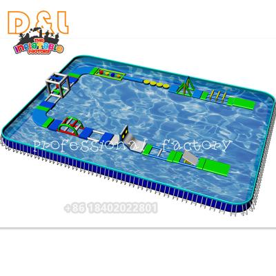 China Amusement Park Mall School Hot Summer Outdoor Inflatable Water Park Equipment Floating Inflatable Water Park for sale