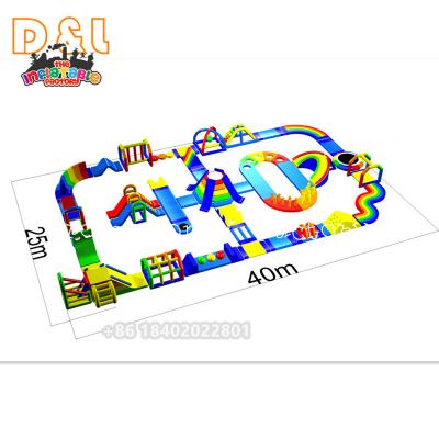 China Inflatable Amusement Park Mall School Water Park Sports Game Floating Aqua Park Equipment For Beach Or Lake for sale