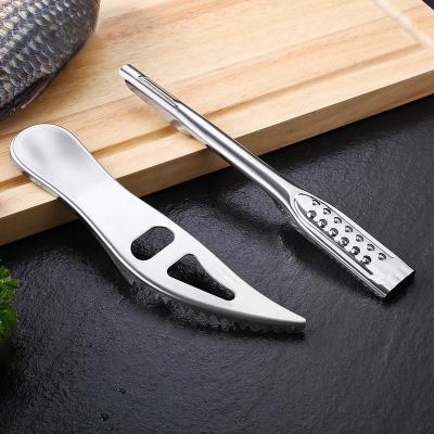 China Viable Kitchen Accessories Fish Scale Scraper Cleaning Peeler Solvent Cutting Kniffish Scaler Scale Remover for sale