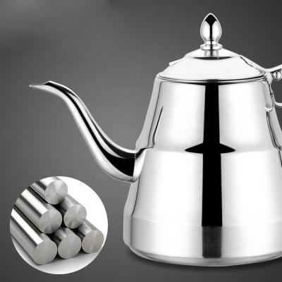 China Factory Viable Electric Kettle Water Maker Stainless Steel Kettle Bells Whistling Camping Glass Teapot for sale