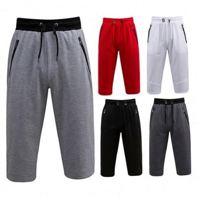 China QUICK DRY 80% Cotton 20% Polyester Gym Workout Abbreviation Sports Fitness Pants for sale