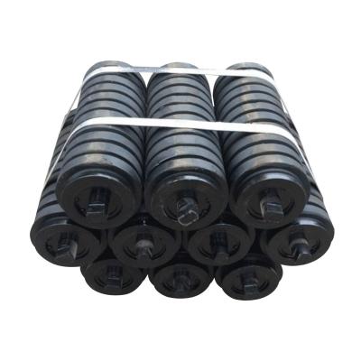 China Good Quality Low Price Impact Idler Heat Resistant Rubber Buffer Return Roller Idler For Belt Conveyor for sale