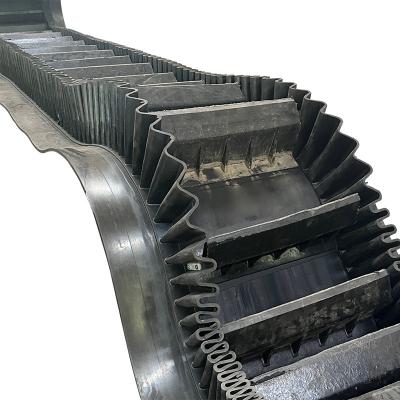 China Abrasion And Impact Resistance Manufacturer NN PE Inclined Rubber Conveyor Belt For Batching Plant for sale