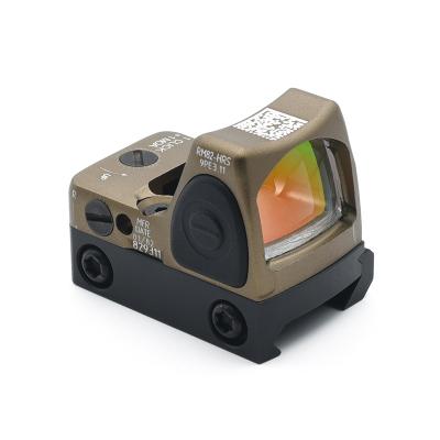 China Mini Alloy RMR HRS FDE Aluminum Color With Red QR Code Reflex Dot Sight Scope Adjustable Reflex Sight Optics Sight for sale