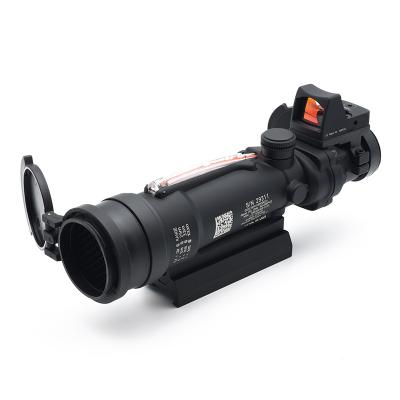 China Aluminum Alloy Chasing Real Fiber 3.5x35 Red Source TA11 Scope with Red Dot Sight Riser Optical Instrument for sale