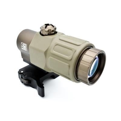 China Aluminum Alloy G33 3X Magnifier Scope with QD System Mil Spec Markings Switch Side Mounting Frame for sale