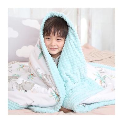 China Folded Manufacturer Wholesale Custom Cheap Price Super Soft Warm Newborns Baby Kids Blankets for sale