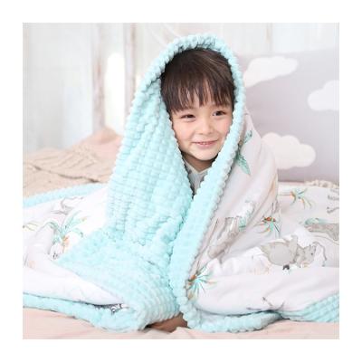 China Folded Newborn toddler infant baby boy/girl sleeping blanket super soft cotton toddler for sale