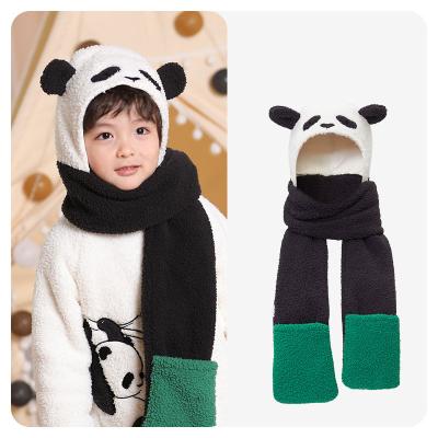 China Imitate Animal Baby Hats+scarf+gloves I-Baby Beanie Knot Boy and Girl Hat Gifts for Newborn Infant Head Perimeter 48-54cm Cotton for sale