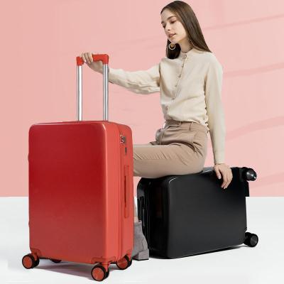 China OEM Hard Briefcase Shell Trolley Luggage Cabin Fashion Simple Carry On Suitcase Cover Candy Colors PC Travel Trolley Bags Luggage Sets for sale