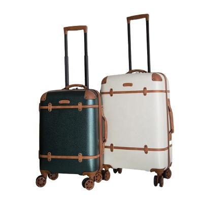 China Lightweight ABS Designer Makeup Trolley PC Film ABS Material Cases 3 Piece Luggage Sets for sale