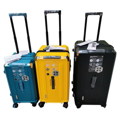 China OEM Hard Shell Fashion Trolley Luggage Case Travel Bag Carry On Hand Luggage Cabin PC Suitcase With Spinner Rolling Wheels for sale