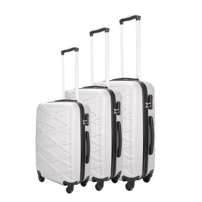 China ABS ODM Discount Maleta Cabina Waterproof 3 Piece Trunk Trolley Bags Luggage Sets for sale